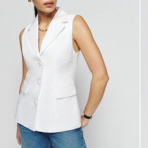 Reformation Billie Linen Vest